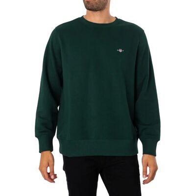 GANT Shield Regular Fit Sweatshirt (2006065) - grön GANT Shield Regular Fit Sweatshirt (2006065) - grön