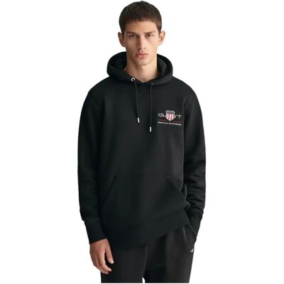GANT Medium Archive Shield Hoodie (2047084) - (2047084-5) czarny GANT Medium Archive Shield Hoodie (2047084) - (2047084-5) czarny