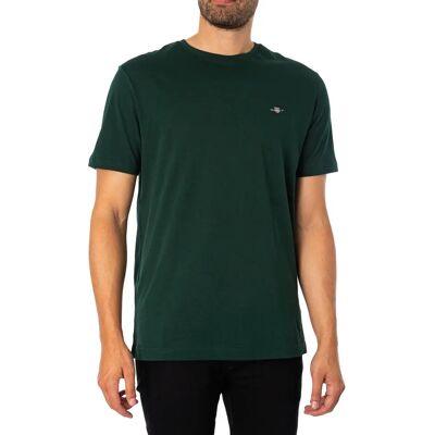 Gant T-shirt Vert Coupe Régulière en Coton - Type de Produit Gant T-shirt Vert Coupe Régulière en Coton - Type de Produit