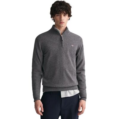 GANT Superfine Lambswool Troyer (87213) - grå GANT Superfine Lambswool Troyer (87213) - grå