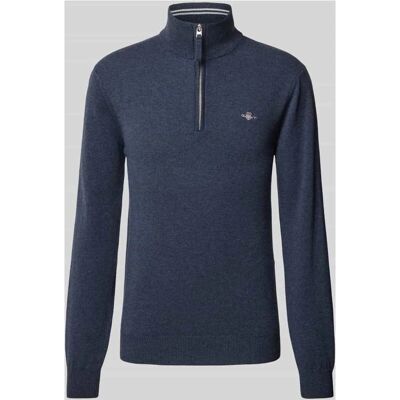 GANT Superfeine Lambswool Troyer (87213) - Halbzip Pullover (87213) blau GANT Superfeine Lambswool Troyer (87213) - Halbzip Pullover (87213) blau
