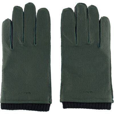 GANT CASHMERE LINED LEATHER GLOVES - zelená - M - rukavice GANT CASHMERE LINED LEATHER GLOVES - zelená - M - rukavice