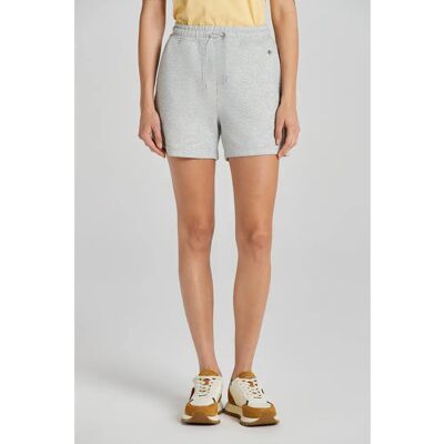 GANT - REL SHIELD SHORTS - Šedá - XS - Žena - Shorts GANT - REL SHIELD SHORTS - Šedá - XS - Žena - Shorts