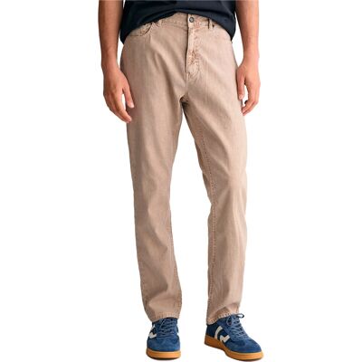 Gant Jeans bege de corte reto - Jeans Gant Jeans bege de corte reto - Jeans