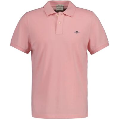GANT Regular Fit Shield Piqué Poloshirt (2210) - bubblegum roze GANT Regular Fit Shield Piqué Poloshirt (2210) - bubblegum roze