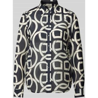 Gant Damen Regular Fit Monogram Baumwoll Seiden Bluse - Bluse Gant Damen Regular Fit Monogram Baumwoll Seiden Bluse - Bluse