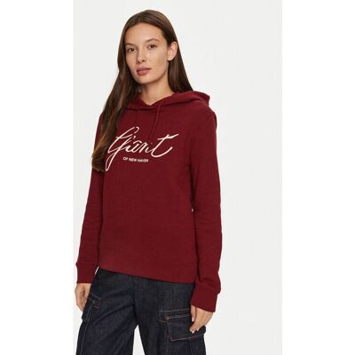 Gant Červená Mikina s kapucí - Hoodies Gant Červená Mikina s kapucí - Hoodies