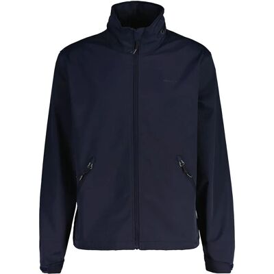 GANT Herrs Soft Shell Jacka - Kvällsblå - Fullt Zipp - Normalt Passform GANT Herrs Soft Shell Jacka - Kvällsblå - Fullt Zipp - Normalt Passform