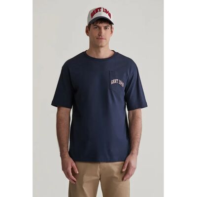 Unisex tričko navy Gant - Kolekce Casual 1949 Unisex tričko navy Gant - Kolekce Casual 1949