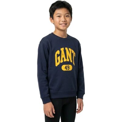 GANT - Relaxed Crew Neck 100% Cotton Sweatshirt - 5-6y - Publicité GANT - Relaxed Crew Neck 100% Cotton Sweatshirt - 5-6y - Publicité