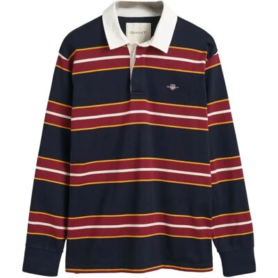 GANT Yarn-Dyed Pruhovaná Těžká Rugby Košile - Košile GANT Yarn-Dyed Pruhovaná Těžká Rugby Košile - Košile