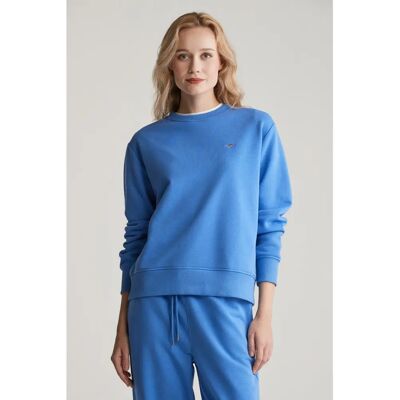 GANT SHIELD C-NECK SWEAT - Perfect Blue - Žena - Sweatshirt GANT SHIELD C-NECK SWEAT - Perfect Blue - Žena - Sweatshirt