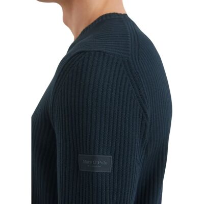 MARC O'POLO Bio-Baumwolle Blau Regular Fit Rundhals Pullover MARC O'POLO Bio-Baumwolle Blau Regular Fit Rundhals Pullover