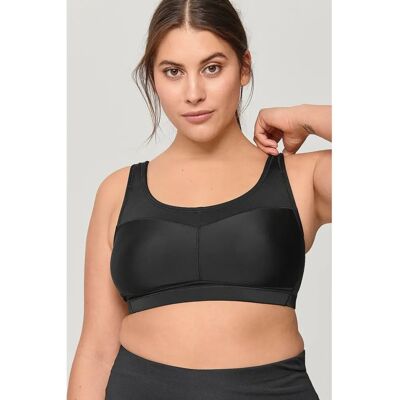 Ellos Plus kollektion - Greta støttende sport-BH - Sort 90D Ellos Plus kollektion - Greta støttende sport-BH - Sort 90D