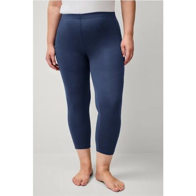 Ellos Plus collection - Høj talje 3/4 leggings - Blå Ellos Plus collection - Høj talje 3/4 leggings - Blå