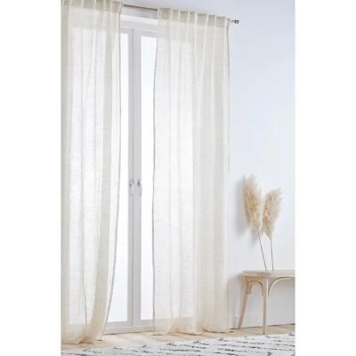 Jotex Beige Light Linen Curtains - Semi-Transparent, 115x250cm Jotex Beige Light Linen Curtains - Semi-Transparent, 115x250cm
