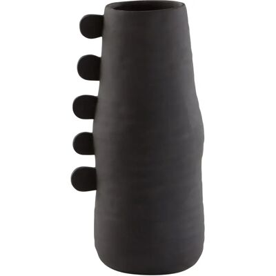 Jotex - Vase décoratif - Polyresine, Noir mat, 30,7cm Jotex - Vase décoratif - Polyresine, Noir mat, 30,7cm