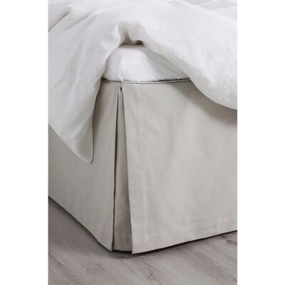 Ellos Shelby bomuld sengeskabning - 52cm - Grå - 90x200 Ellos Shelby bomuld sengeskabning - 52cm - Grå - 90x200