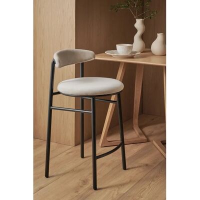 Ellos Doggi 66 cm Beige Fløjl Barstol - Barstol Ellos Doggi 66 cm Beige Fløjl Barstol - Barstol