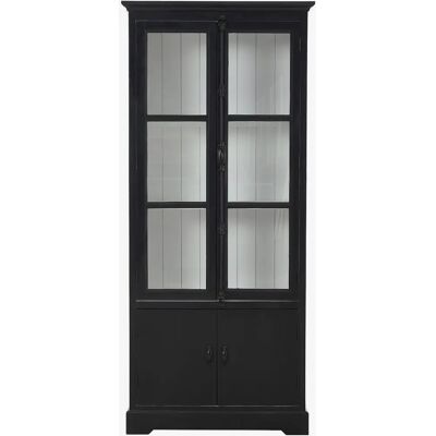 Ellos Cornelia Svart Unisex Skåp - 180cm x 80cm - Glasdörrar Ellos Cornelia Svart Unisex Skåp - 180cm x 80cm - Glasdörrar