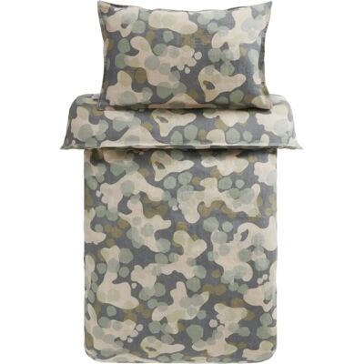 Jotex CARA MINI sängkläder - Naturlin, Barnsäng, Grön Jotex CARA MINI sängkläder - Naturlin, Barnsäng, Grön
