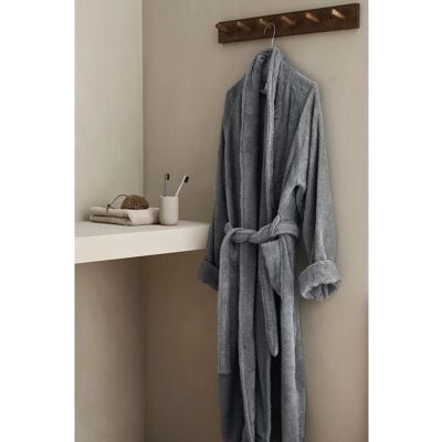 Ellos - Bomuldsbadekåbe - Blå - Størrelse 42/44 - Unisex Ellos - Bomuldsbadekåbe - Blå - Størrelse 42/44 - Unisex