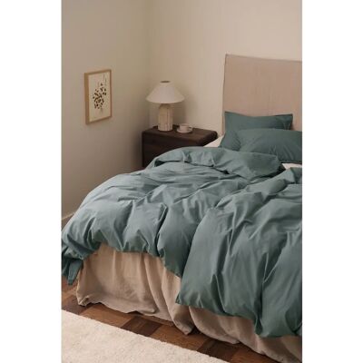 Ellos - Rania vintagevasket bomuld sengetøjssæt - Grøn - 150X210 - Duvet Cover Set Ellos - Rania vintagevasket bomuld sengetøjssæt - Grøn - 150X210 - Duvet Cover Set
