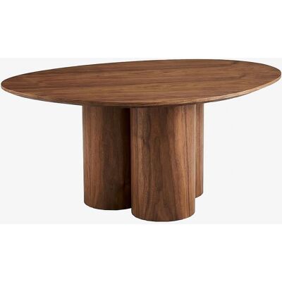 Pastill Remi Sidebord - Valnøddetræfinér - 78x61 cm Pastill Remi Sidebord - Valnøddetræfinér - 78x61 cm