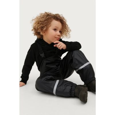 Ellos Collection - Vilgot regnbukser - Sort 98/104 Ellos Collection - Vilgot regnbukser - Sort 98/104