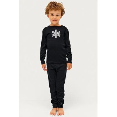 Áhkká Kerrastopusero Logo LS Tech Kids - Unisex - Sort - 134/140 - Undertøj Áhkká Kerrastopusero Logo LS Tech Kids - Unisex - Sort - 134/140 - Undertøj
