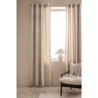 Ellos Fløyelsgardiner Ringer 2pk - Beige - Gardintype Ellos Fløyelsgardiner Ringer 2pk - Beige - Gardintype