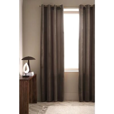 Ellos Nora Velourgardiner - 2 stk Brun - Unisex Ellos Nora Velourgardiner - 2 stk Brun - Unisex