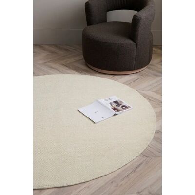 Ellos Bergamo Runt Vit Matta - 160cm Unisex Ellos Bergamo Runt Vit Matta - 160cm Unisex