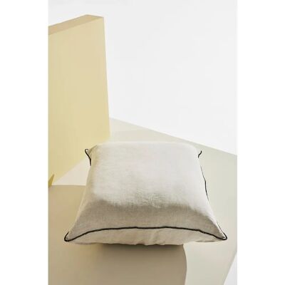 Homeroom Beige Linned Puf - Fodskammel & Puffer Homeroom Beige Linned Puf - Fodskammel & Puffer