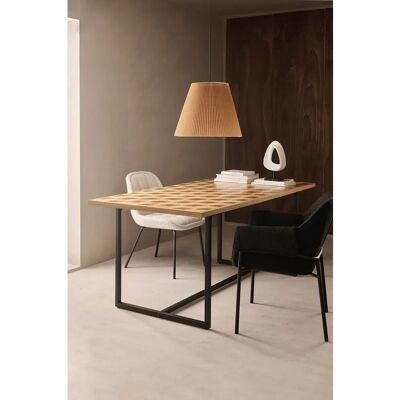Ellos Manny 90x180 cm - Brun/Vit Matbord Ellos Manny 90x180 cm - Brun/Vit Matbord