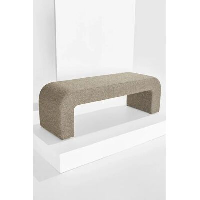 Pastill - Odette Bouclé bänk - 120x41cm - Brun - Möbler Pastill - Odette Bouclé bänk - 120x41cm - Brun - Möbler