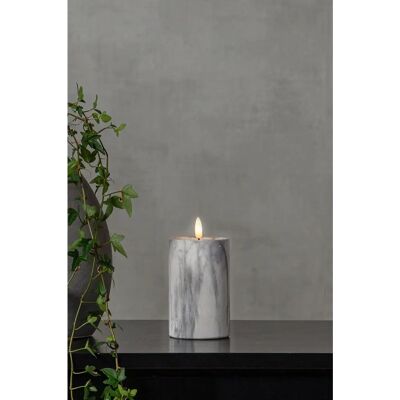 Star Trading - FLAMME MARBLE LED Lys - 15cm - Grå - Innendørs Star Trading - FLAMME MARBLE LED Lys - 15cm - Grå - Innendørs