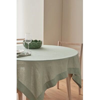 Ellos - Linnen Bordduk Malva 100% lin, 140x140cm - Grønn - 140X140 Ellos - Linnen Bordduk Malva 100% lin, 140x140cm - Grønn - 140X140
