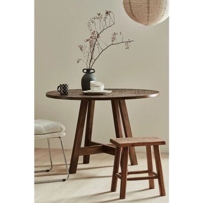 Ellos Home Turina Runt mangobord - Brun Ellos Home Turina Runt mangobord - Brun