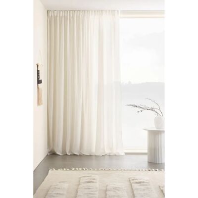Rideau blanc extra large avec sangle multifonction - Rideau Rideau blanc extra large avec sangle multifonction - Rideau