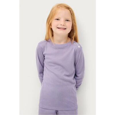 Áhkká Langermet teknisk T-skjorte for barn - Lilla - Unisex Áhkká Langermet teknisk T-skjorte for barn - Lilla - Unisex