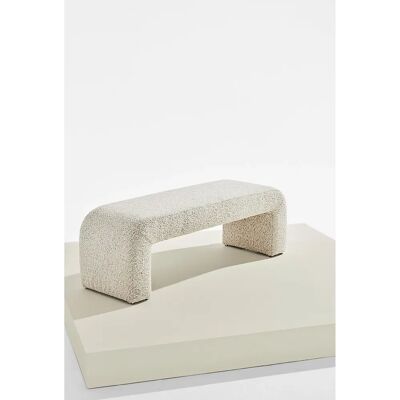 Homeroom Odette Beige U-formet Bouclé Benk Homeroom Odette Beige U-formet Bouclé Benk