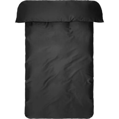 ZACK SATIN Schwarzes Bio-Baumwoll-Dynbezug - Bettbezug ZACK SATIN Schwarzes Bio-Baumwoll-Dynbezug - Bettbezug
