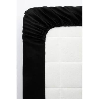 Jotex ZACK SATIN Fitted Sheet - Organic Black Jotex ZACK SATIN Fitted Sheet - Organic Black