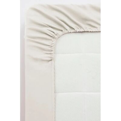 Jotex ZACK SATIN Fitted Sheet - Ekologisk Beige Jotex ZACK SATIN Fitted Sheet - Ekologisk Beige
