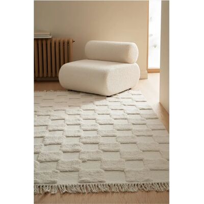Ellos - Bomullstyg Sassu - Vit - 170x240 Ellos - Bomullstyg Sassu - Vit - 170x240