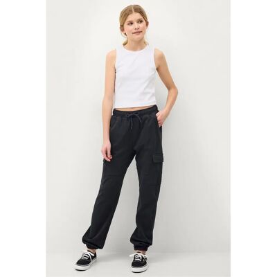 Ellos Vega B Girl - Bomulls Sweatpants - Z svart - 134/140 Ellos Vega B Girl - Bomulls Sweatpants - Z svart - 134/140