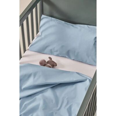 Jotex ZACK PERCALE MINI Babysengetøy - Økologisk, Blå Jotex ZACK PERCALE MINI Babysengetøy - Økologisk, Blå
