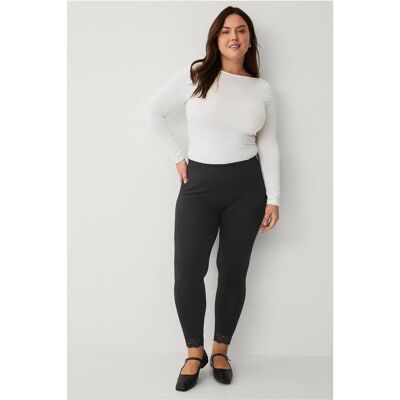 Ellos Plus kollektion - Leggings med blondekant - Sort - Kvinde Ellos Plus kollektion - Leggings med blondekant - Sort - Kvinde