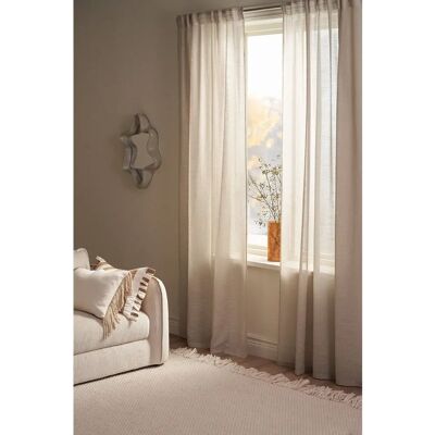 Ellos Home - Gardiner Nellie - Beige - 2-pakning Ellos Home - Gardiner Nellie - Beige - 2-pakning